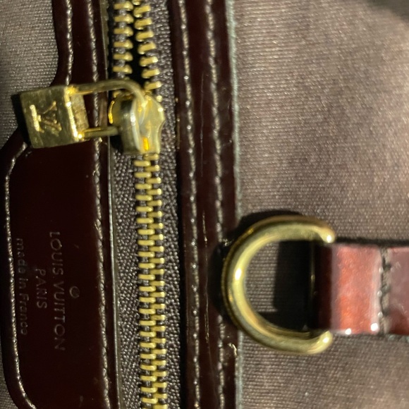 Luis Vuitton Wilshire Handbag Monogram Vernis MM Red - Picture 3 of 10